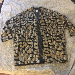 CLOSET SALE H&M Sequin Longline Jacket Size M